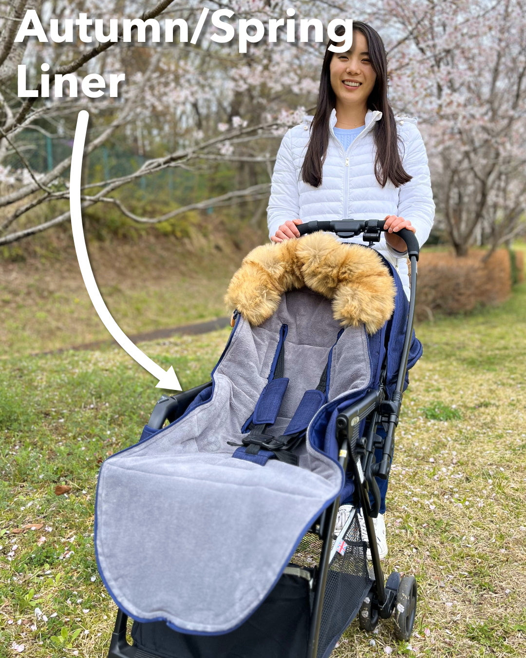 The All Seasons Pram Liner - Navy